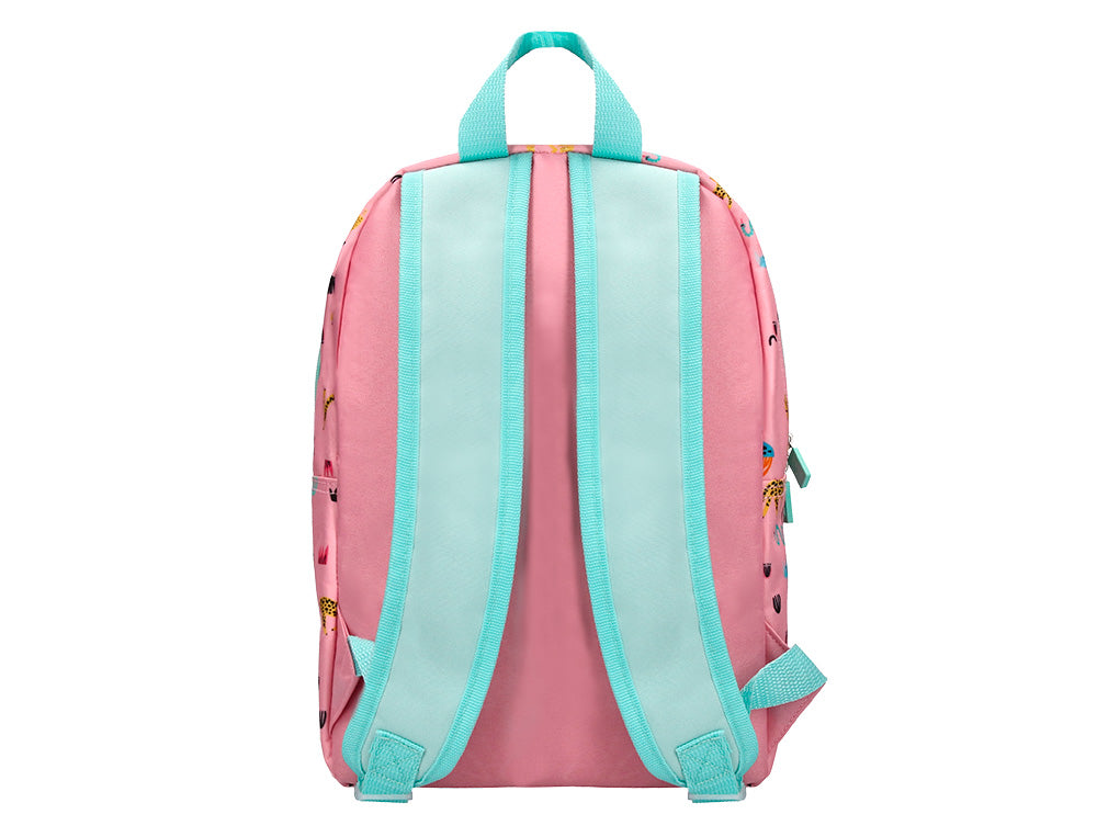MOCHILA ESCOLAR LIDERPAPEL SAFARI INFANTIL ROSA CEBRA 330X110X250