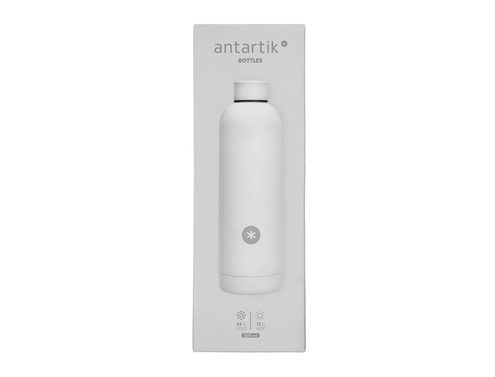 BOTELLA PORTALIQUIDOS ANTARTIK ISOTERMICA ACERO INOXIDABLE LIBRE DE BPA 500 ML