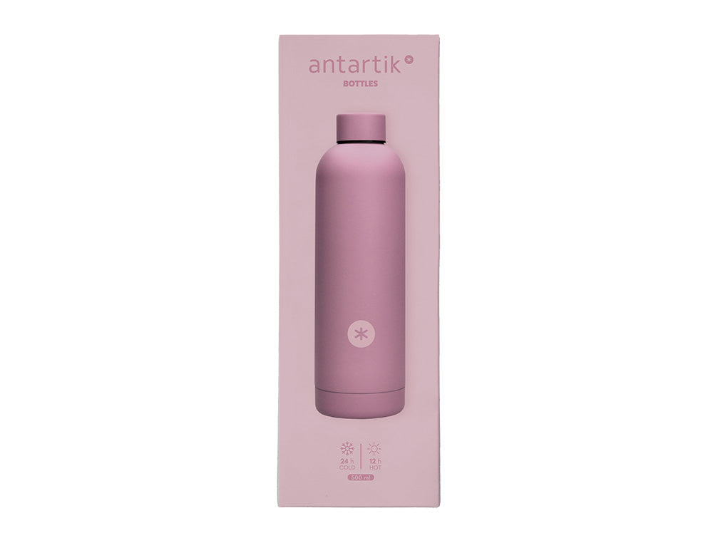 BOTELLA PORTALIQUIDOS ANTARTIK ISOTERMICA ACERO INOXIDABLE LIBRE DE BPA 500 ML