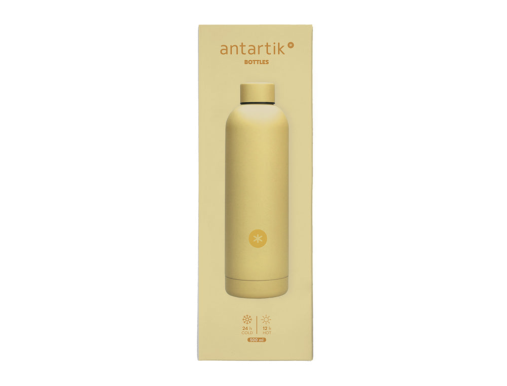 BOTELLA PORTALIQUIDOS ANTARTIK ISOTERMICA ACERO INOXIDABLE LIBRE DE BPA 500 ML