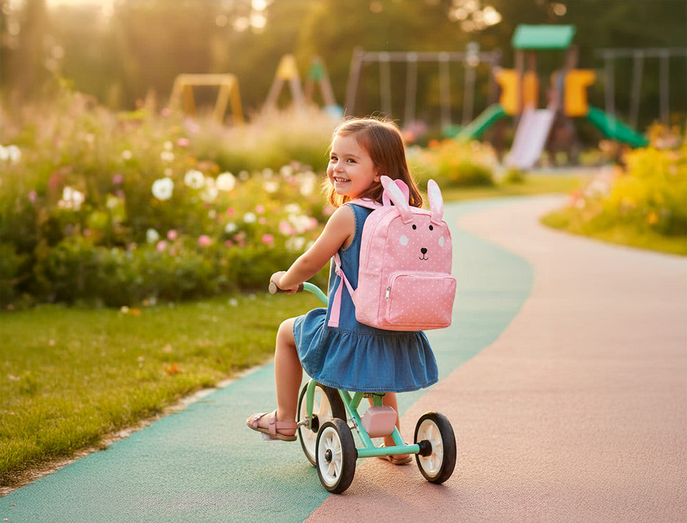 MOCHILA INFANTIL IMAGINOVO BACKPACK BUDDIES CONEJO DOS COMPARTIMENTOS POLIESTER 280X90X200 MM