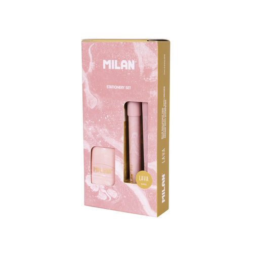 PACK BOLIGRAFO P1 + PORTAMINAS PL1 0,5MM + AFILABORRA ROSA