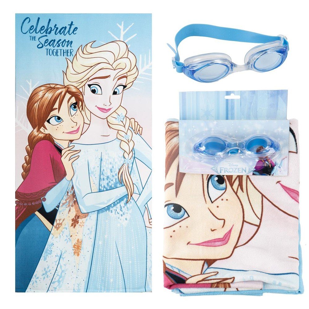 Set Toalla y Gafas de Natación Frozen | Disney