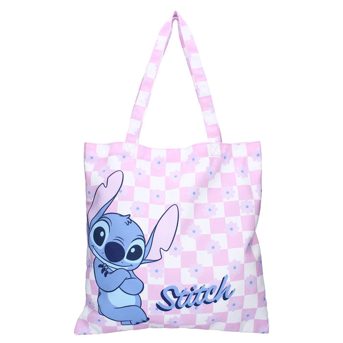 Bolsa de Tela Stitch "Bag It Up!" | Shopper Plegable Rosa | Disney Compras