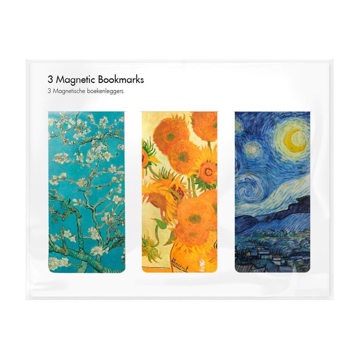 SET 3 MARCAPAGINAS MAGNETICOS VINCENT VAN GOGH