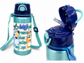 Botella Pop Up de Aluminio con Correa Bluey 730 ml