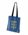 Bolsa de Tela "No Me Da La Vida" Azul | Tote Pedrita Parker | Bolso Shopping